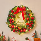 Corona di Natale illuminata con luci LED – Decorazione natalizia festiva