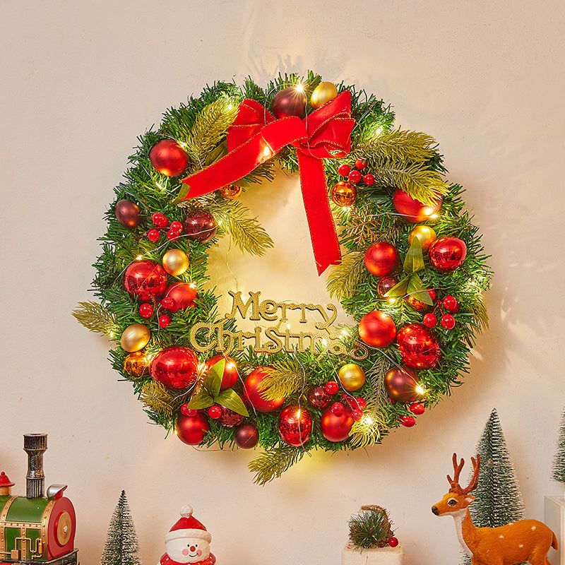 Corona di Natale illuminata con luci LED – Decorazione natalizia festiva