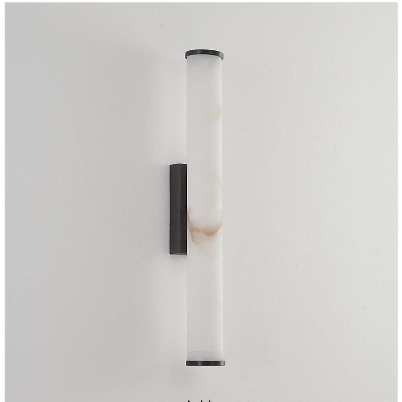 Applique da Parete LED 1 Luce in Marmo Spagnolo Minimalista Moderno con Rame