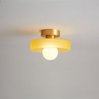 Lampada da soffitto LED in vetro Bauhaus 1 luce