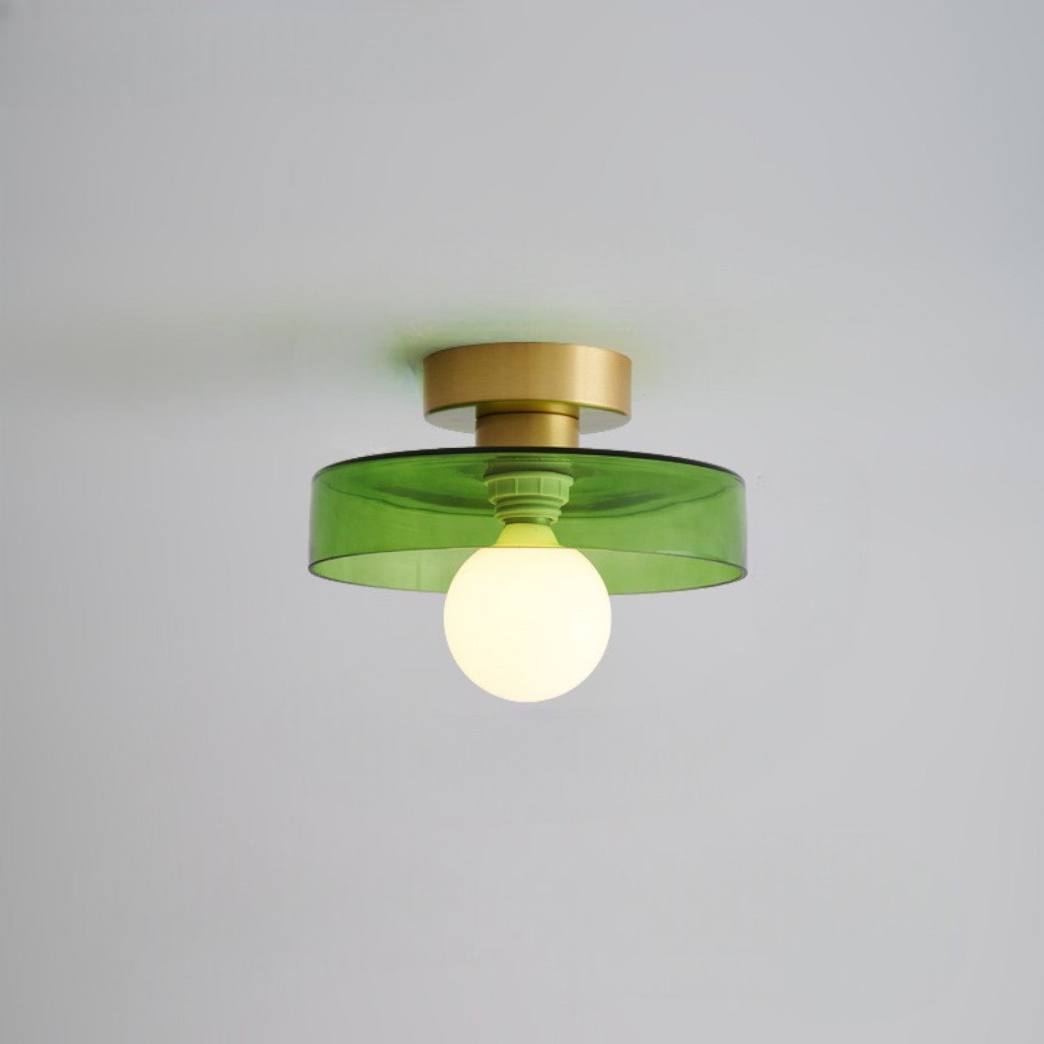 Lampada da soffitto LED in vetro Bauhaus 1 luce