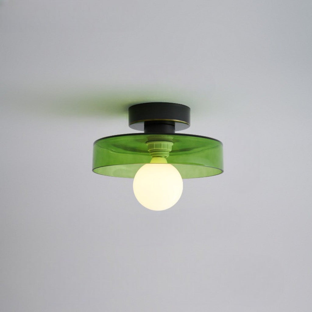 Lampada da soffitto LED in vetro Bauhaus 1 luce