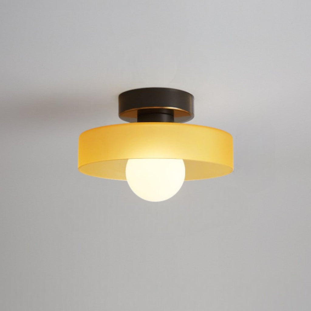 Lampada da soffitto LED in vetro Bauhaus 1 luce
