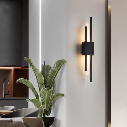 Lampada da Parete LED a Striscia in Ferro Acrilico Moderno Minimalista per Comodino
