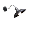 Lampada da Parete Esterna a Ciotola in Ferro Industriale Vintage LED 1 Luce