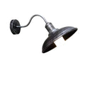 Lampada da Parete Esterna a Ciotola in Ferro Industriale Vintage LED 1 Luce