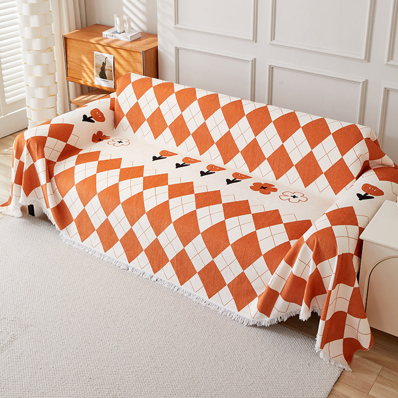 Coperta Decorativa Geruite – Plaid Morbido per Divano e Letto