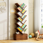 Libreria Rettangolare Creativa Contemporanea Eco-Friendly a 6/8/10/12 Ripiani per Casa e Ufficio
