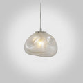 Lampada a sospensione a forma di nuvola minimalista moderna in vetro con 1 luce per soggiorno