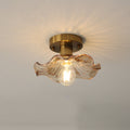 Lampada da soffitto floreale vintage