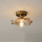 Lampada da soffitto floreale vintage