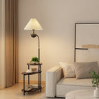 Lampada da Terra con Tavolino – Lampada di Design Salvaspazio per il Soggiorno