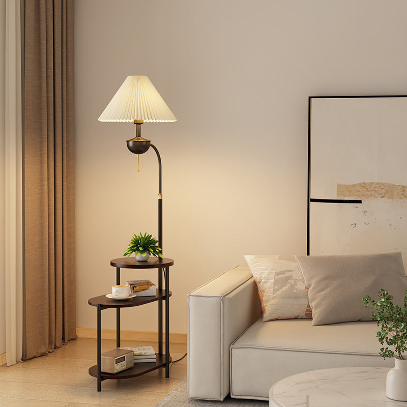 Lampada da Terra con Tavolino – Lampada di Design Salvaspazio per il Soggiorno