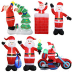 Babbo Natale Gonfiabile su Orso Polare con Illuminazione LED – Decorazione Natalizia per Esterni