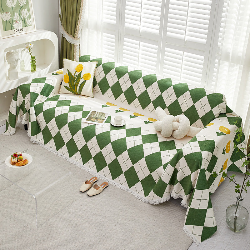 Coperta Decorativa Geruite – Plaid Morbido per Divano e Letto
