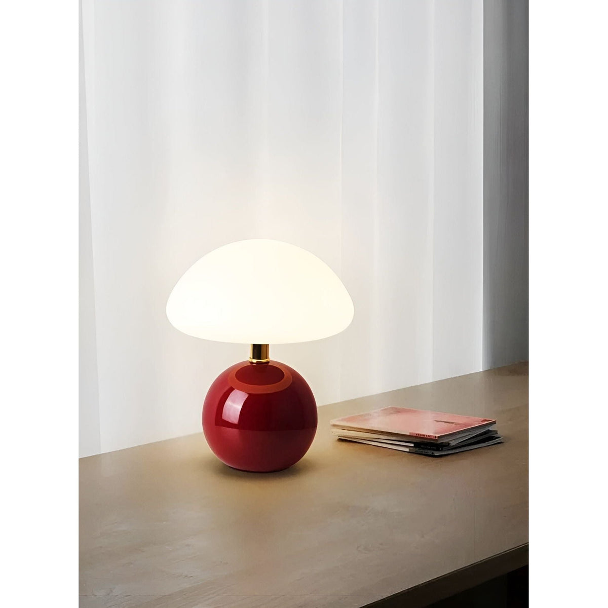 Lampada CreamyShine - Lampada da comodino a forma di fungo