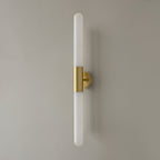 Applique da parete in vetro a onda d'acqua nordica in ottone LED 1 luce