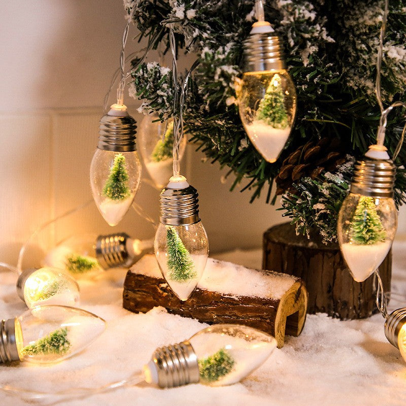 Illuminazione Natalizia a LED con Figure Natalizie – Catena Luminosa Decorativa per l'Albero di Natale