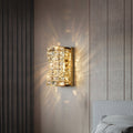 Lampada da Parete LED in Metallo e Cristallo Rectangolare Moderna Kristy
