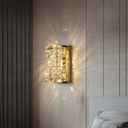 Lampada da Parete LED in Metallo e Cristallo Rectangolare Moderna Kristy