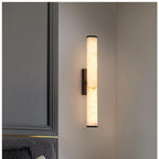 Applique da Parete LED 1 Luce in Marmo Spagnolo Minimalista Moderno con Rame