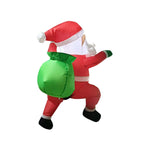 Babbo Natale Gonfiabile su Orso Polare con Illuminazione LED – Decorazione Natalizia per Esterni