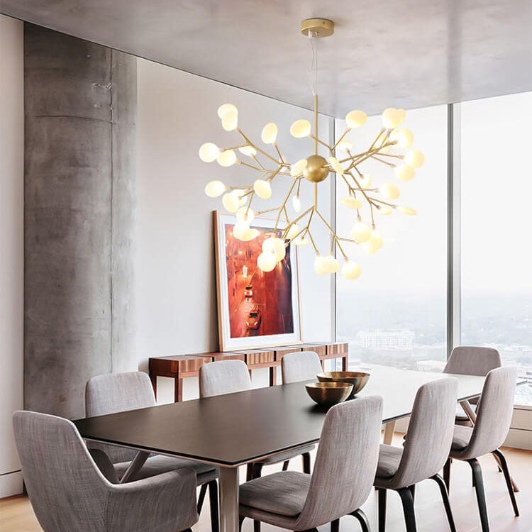 Lampadari LED Firefly Moderni in Metallo con 27/36 Luci