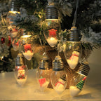 Illuminazione Natalizia a LED con Figure Natalizie – Catena Luminosa Decorativa per l'Albero di Natale