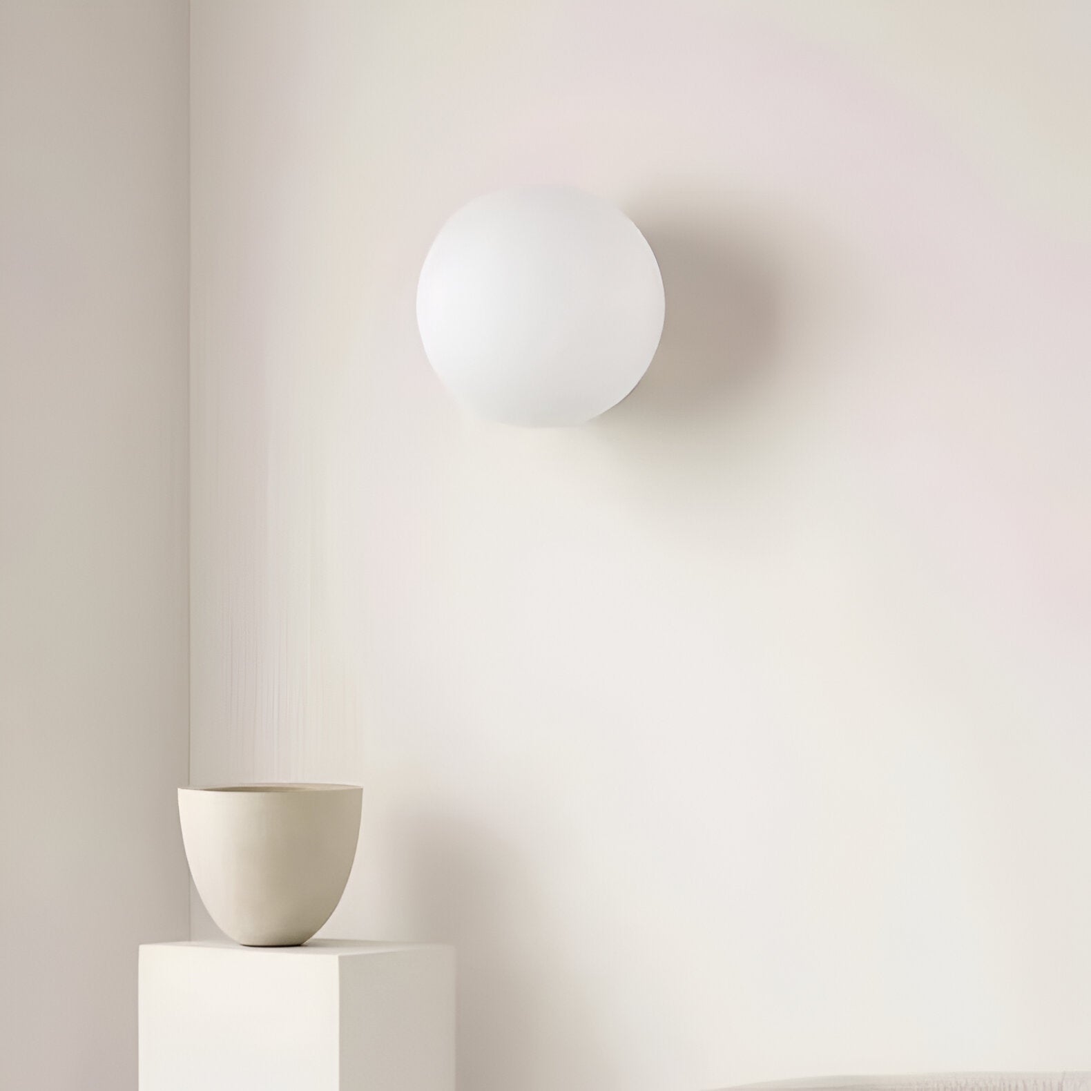 Applique da Parete in Vetro Rotondo Minimalista LED 1 Luce