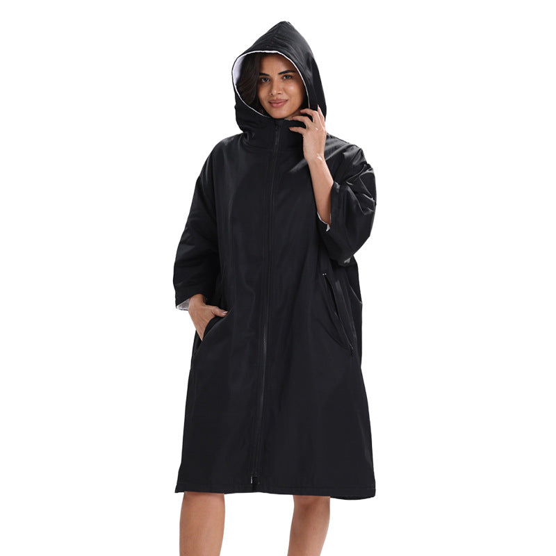 Poncho Impermeabile da Donna con Cappuccio – Poncho da Pioggia Lungo per Viaggi