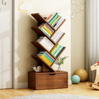 Libreria Rettangolare Creativa Contemporanea Eco-Friendly a 6/8/10/12 Ripiani per Casa e Ufficio