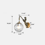 Applique da parete Vintage Rustico Sirena 1 Luce