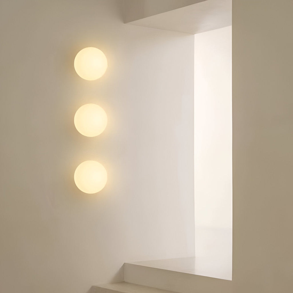 Applique da Parete in Vetro Rotondo Minimalista LED 1 Luce