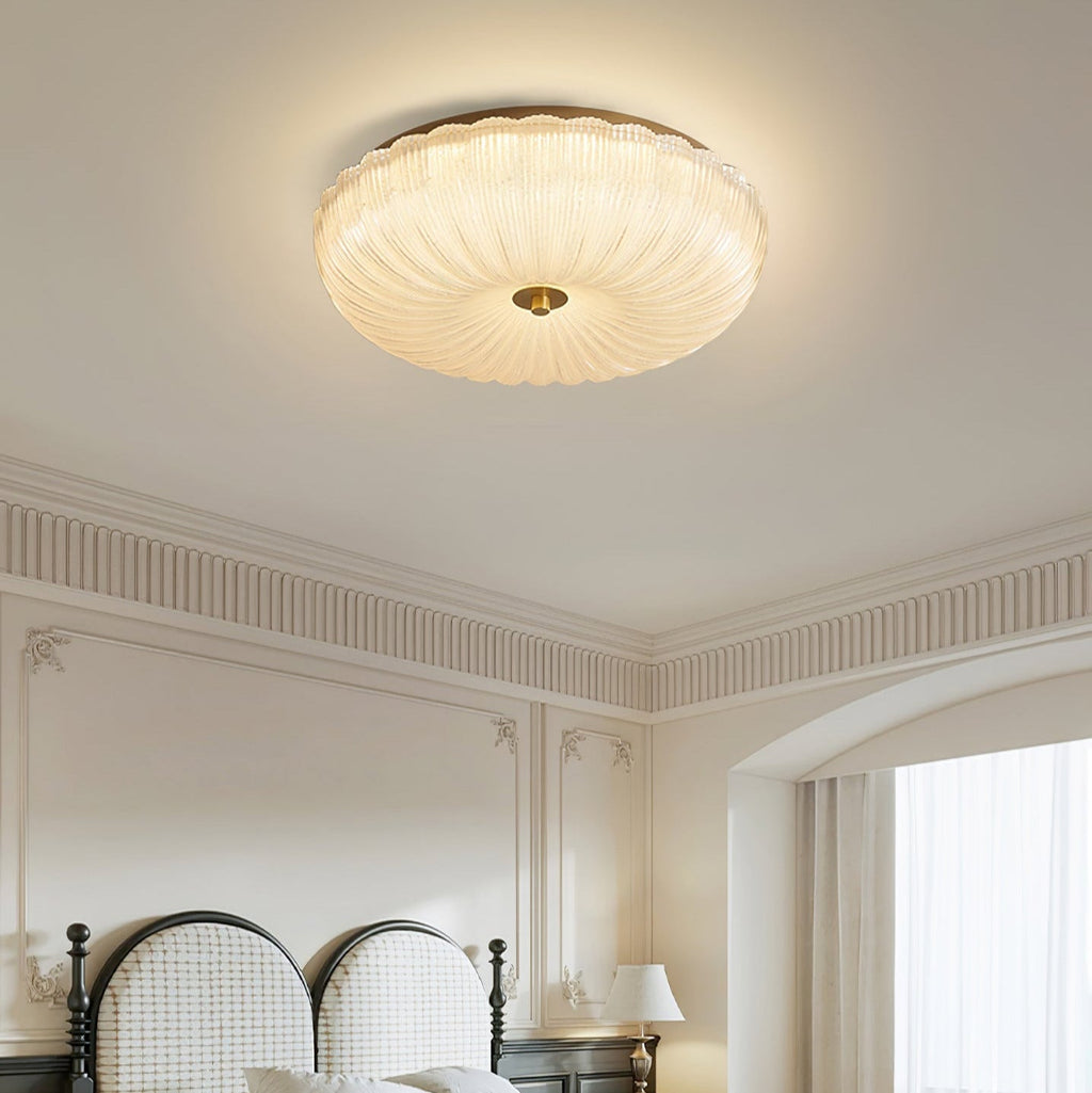 Lampada da Soffitto Halo Vetro Ondulato