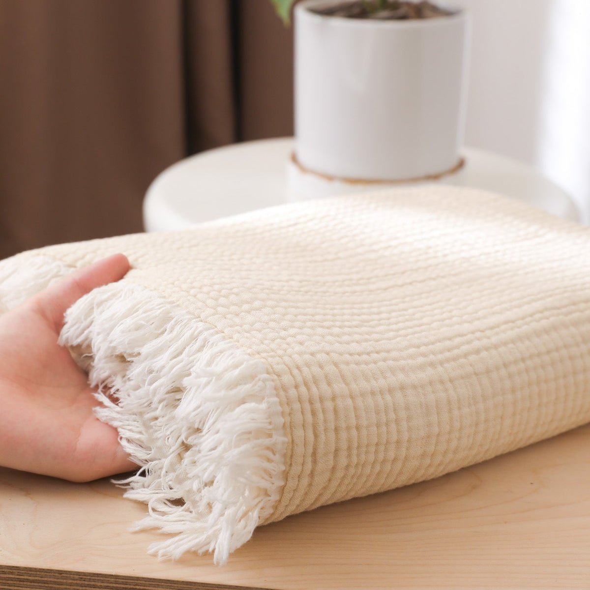 Plaid a Righe per Donne – Coperta Morbida e Stilosissima
