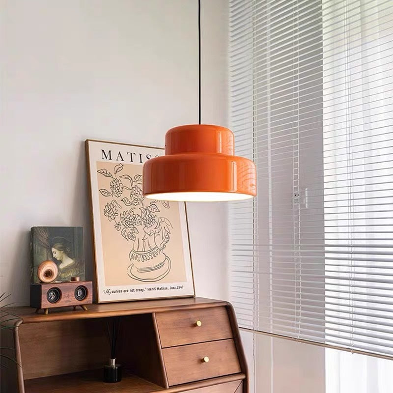 Lampada a Sospensione Arancione Modern Vintage Bauhaus