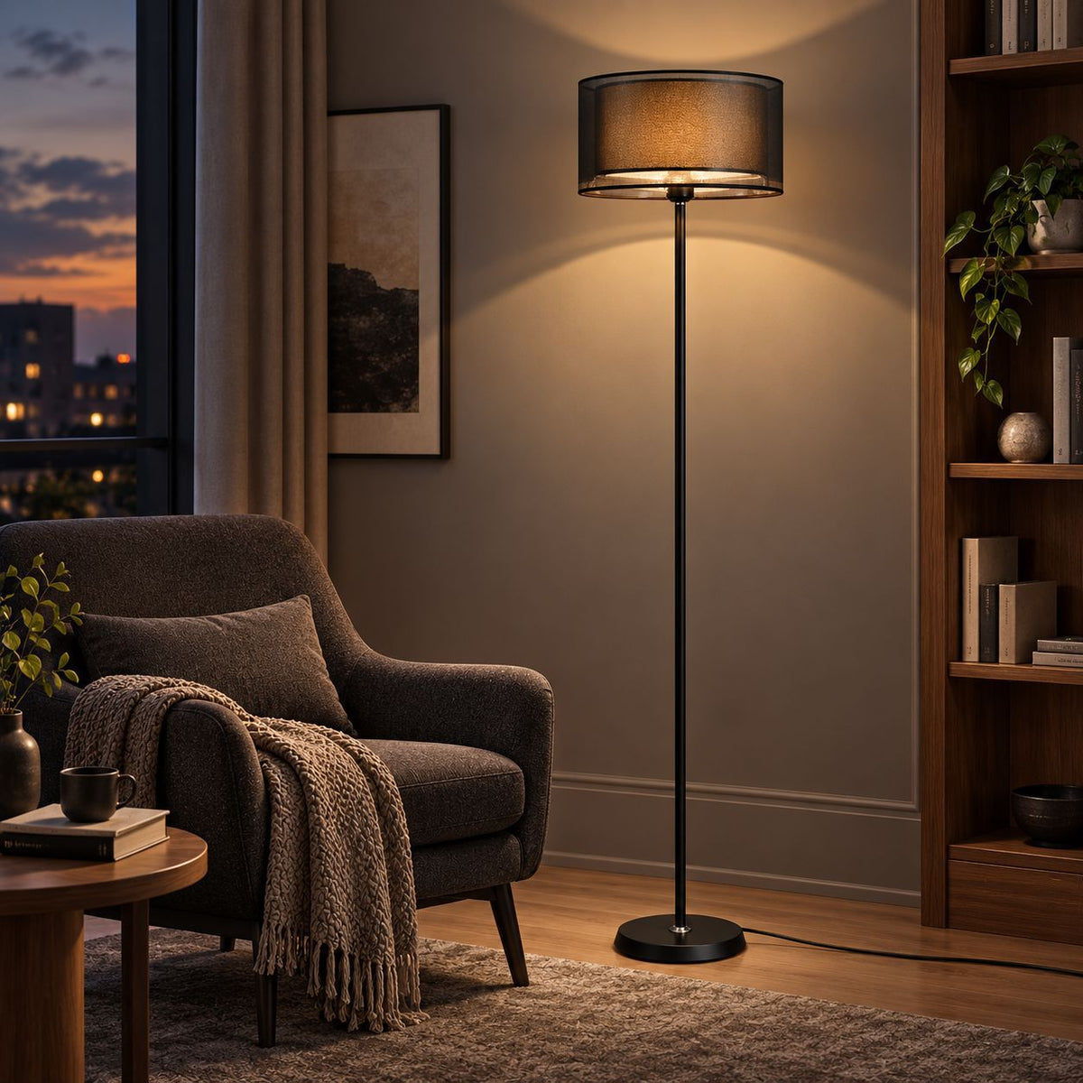Lampada da Terra LED Moderna e Minimalista
