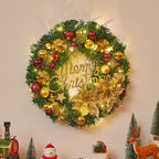 Corona di Natale illuminata con luci LED – Decorazione natalizia festiva