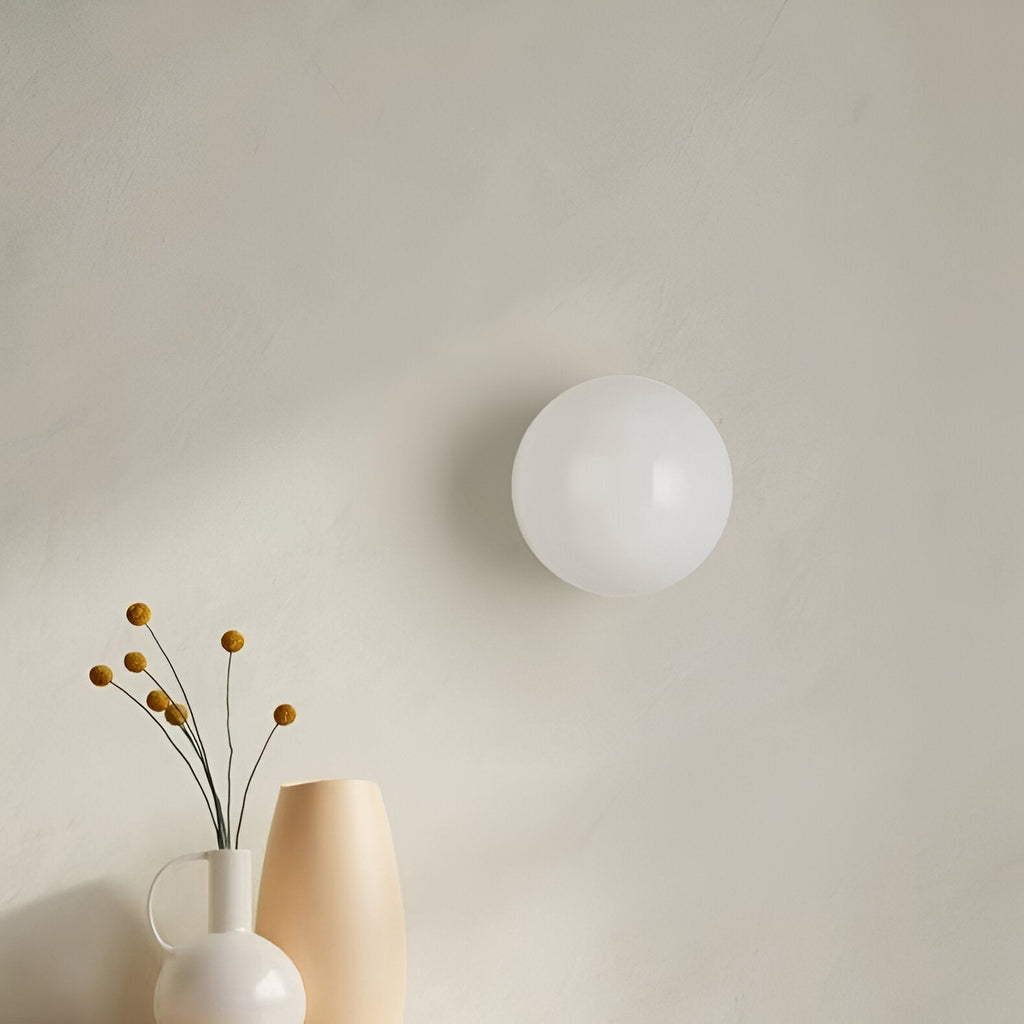 Applique da Parete in Vetro Rotondo Minimalista LED 1 Luce