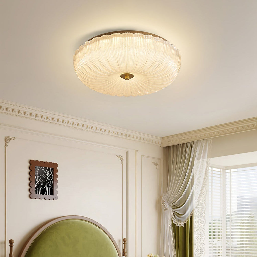Lampada da Soffitto Halo Vetro Ondulato