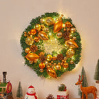 Corona di Natale illuminata con luci LED – Decorazione natalizia festiva