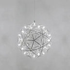 Lampadario Pendente Creativo Contemporaneo in Ferro con 12 Luci LED Fuochi d'Artificio per Soggiorno