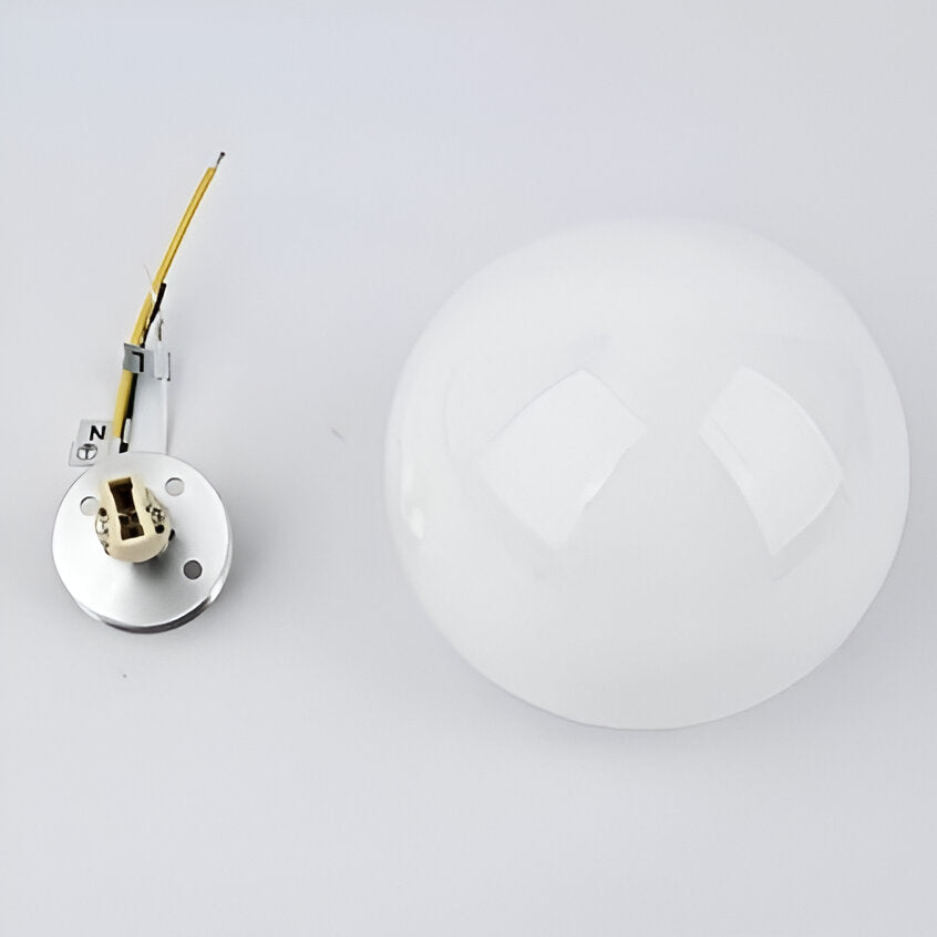 Applique da Parete in Vetro Rotondo Minimalista LED 1 Luce