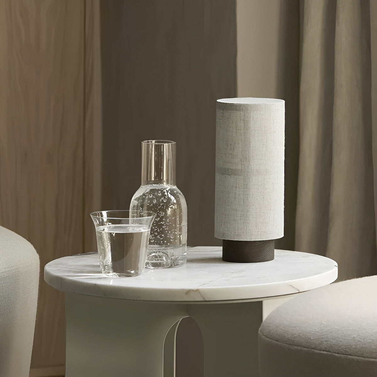 Lampada da tavolo in seta – Design giapponese per un'illuminazione elegante e decorativa