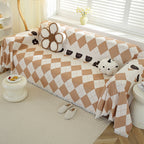 Coperta Decorativa Geruite – Plaid Morbido per Divano e Letto