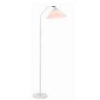 Lampada da terra con paralume plissettato in tessuto minimalista a 1 luce