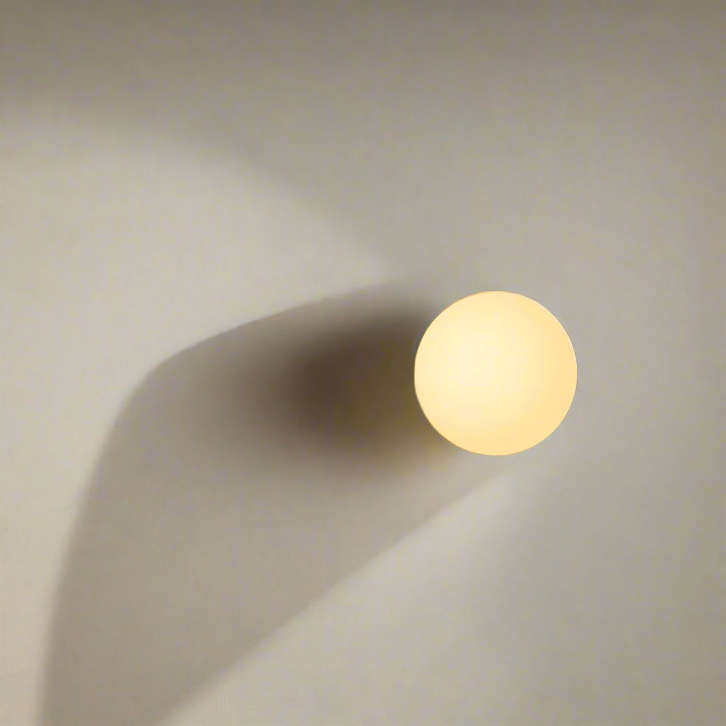 Applique da Parete in Vetro Rotondo Minimalista LED 1 Luce