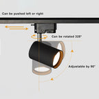 Illuminazione a Binario Moderna con 3/4/5 Luci LED a Incasso