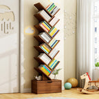 Libreria Rettangolare Creativa Contemporanea Eco-Friendly a 6/8/10/12 Ripiani per Casa e Ufficio