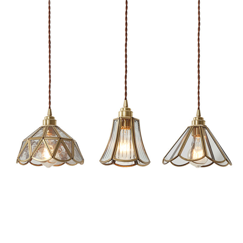 Lampada a Sospensione Vintage in Ottone Stile Nordico
